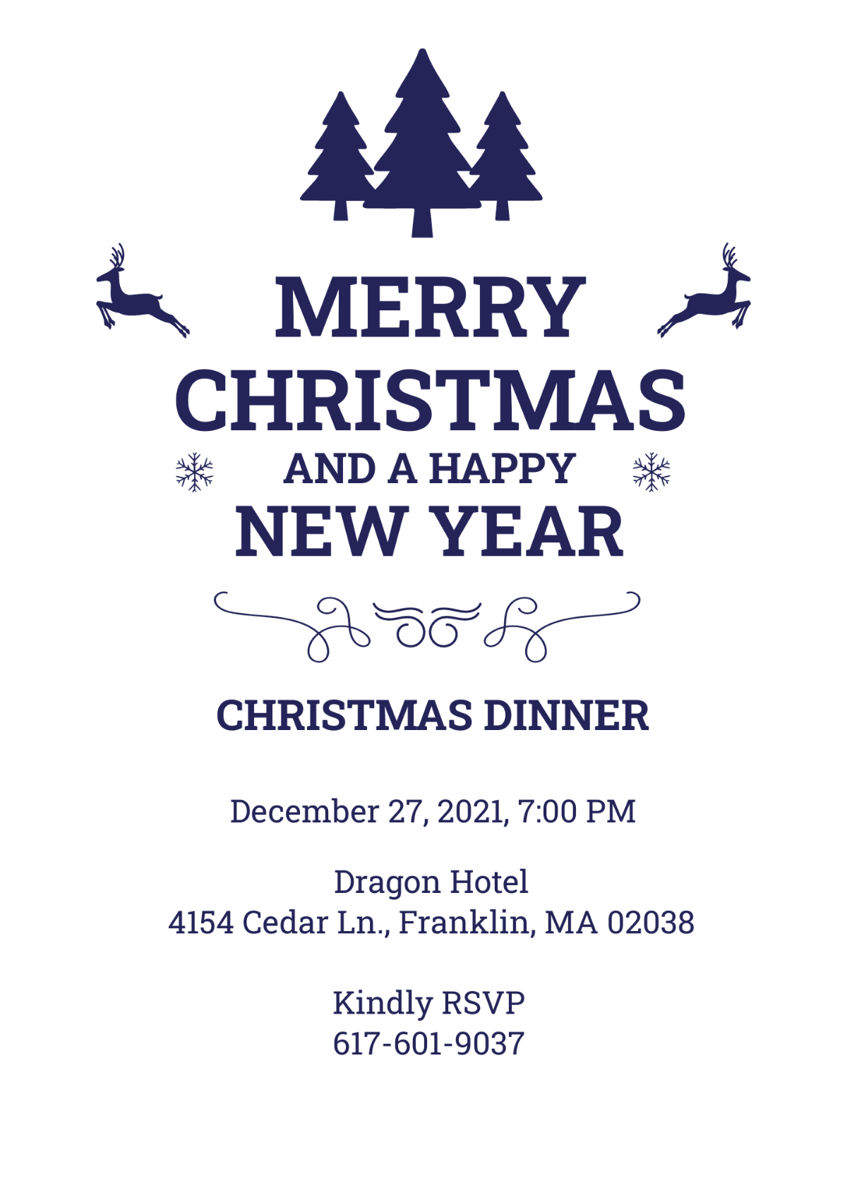 Christmas Dinner Invitation