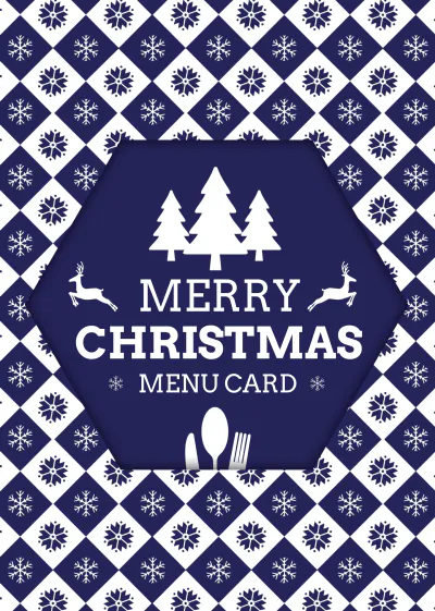 Free Christmas and New Year Menu Template to Edit Online