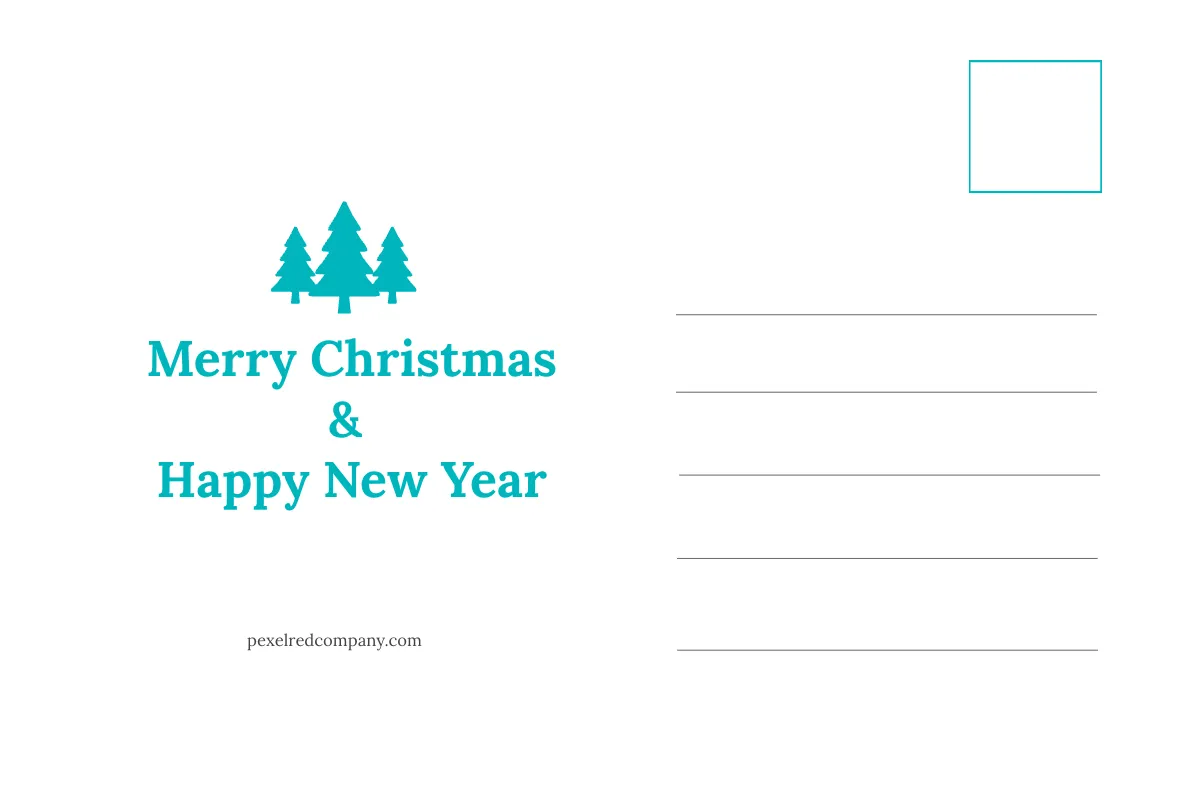 Free Creative Christmas Postcard Template to Edit Online