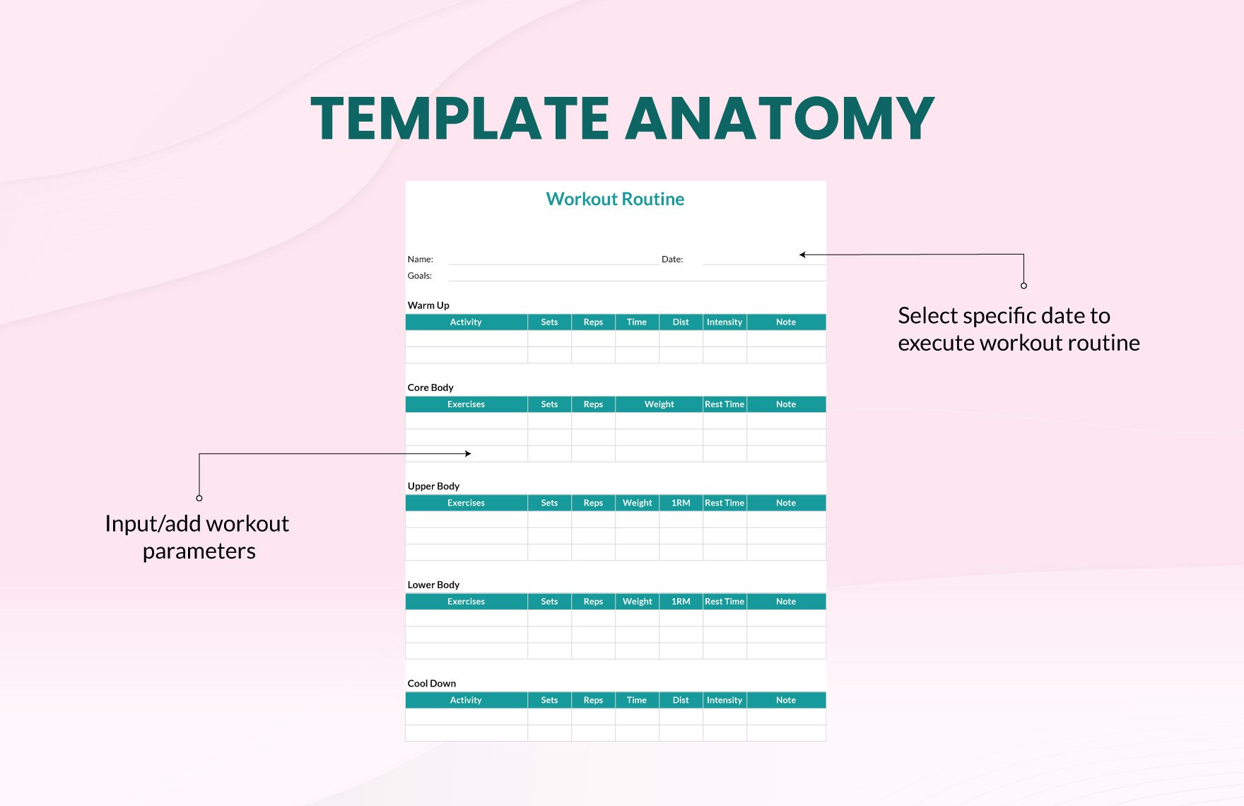 Workout Routine Template