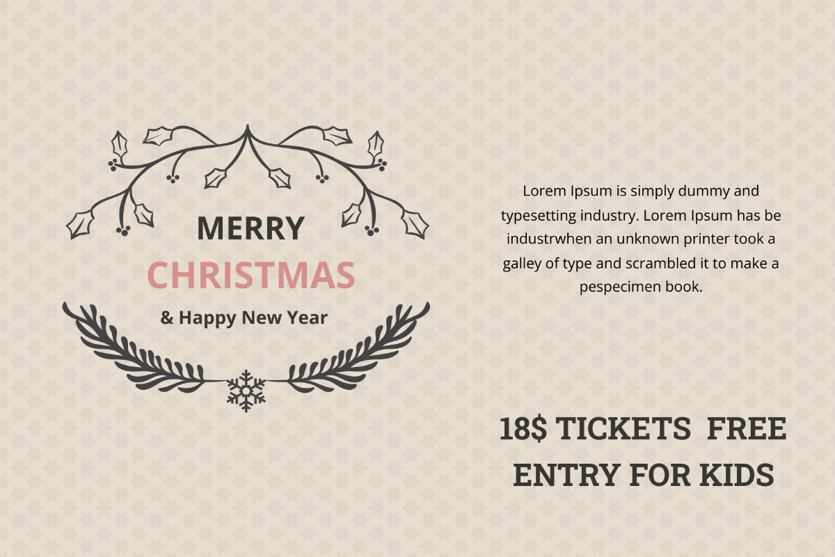 Transparent Christmas Postcard Template - Edit Online & Download