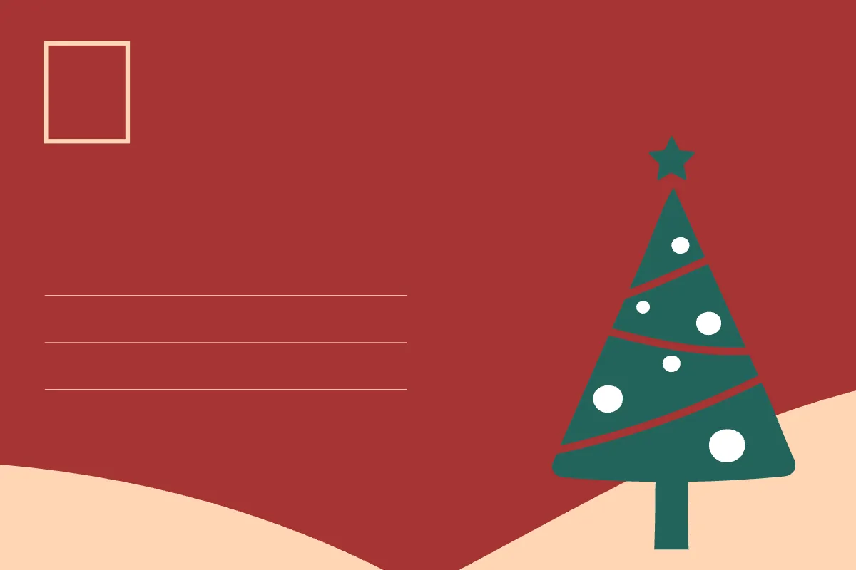 Free Christmas Postcard Template to Edit Online