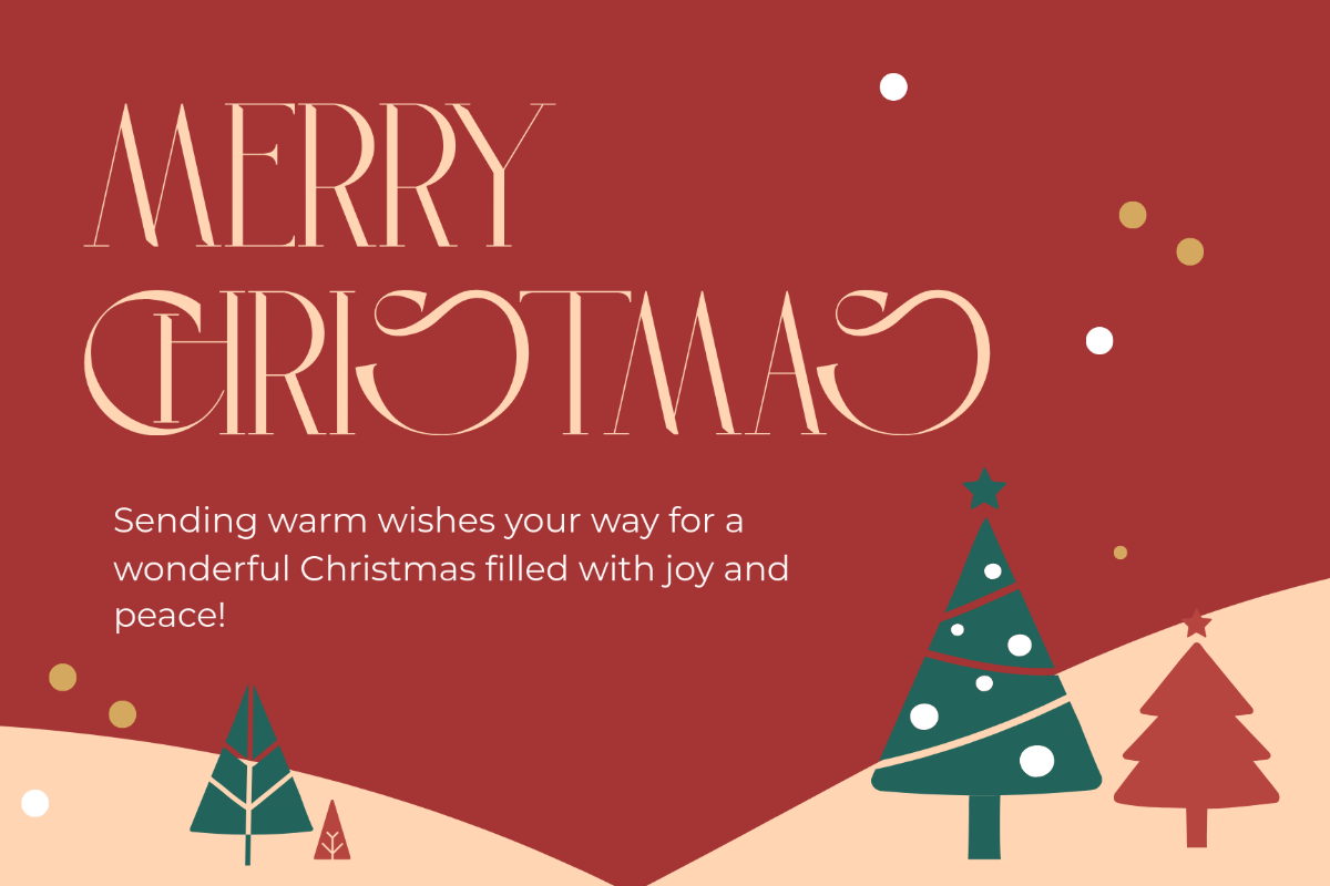 Christmas Postcard Template - Edit Online & Download