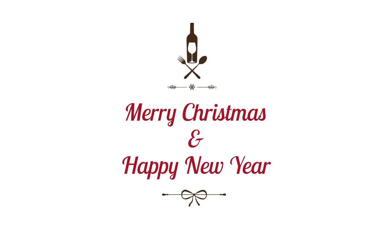Free Restaurant Christmas Postcard Template to Edit Online