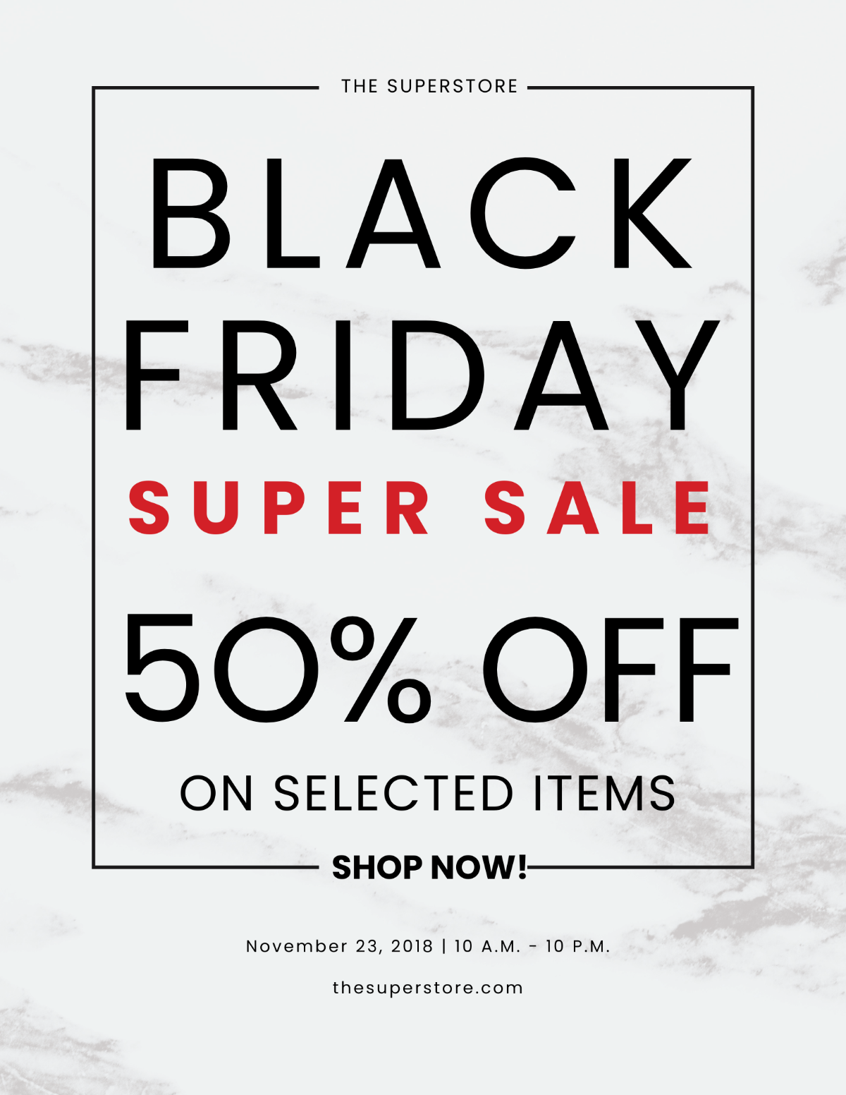 Black Friday Discount Flyer Template