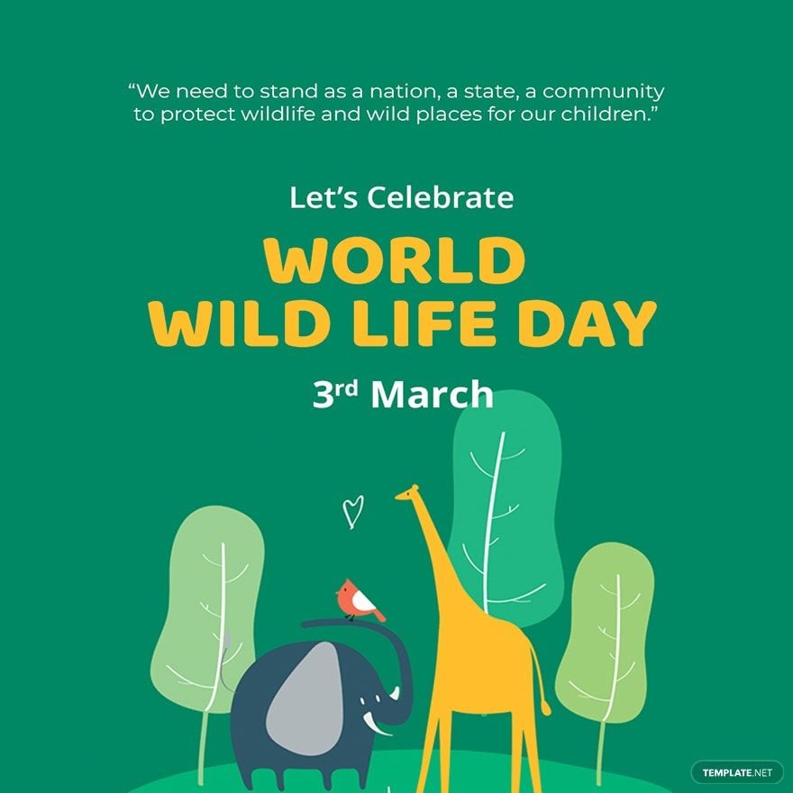 World Wild Life Day Instagram Post Template