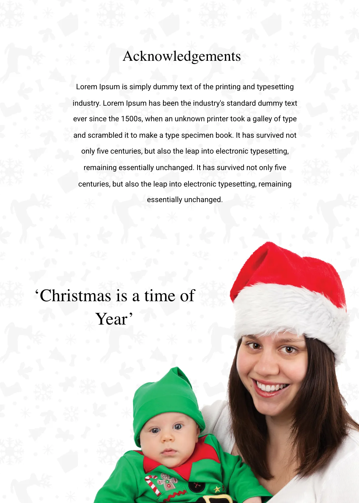 Free Christmas Cantata Brochure Thank you card Template to Edit Online