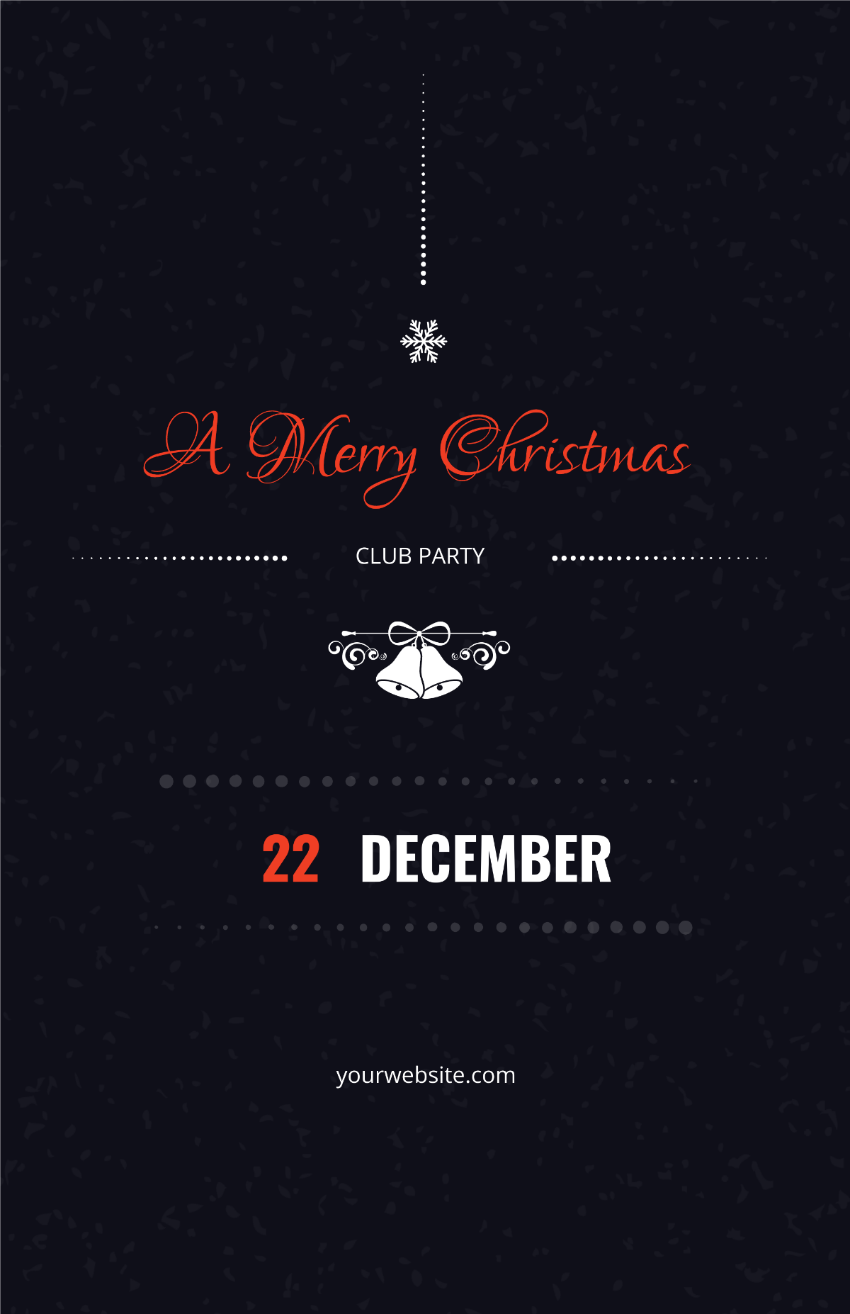 Christmas Club Party Poster Template