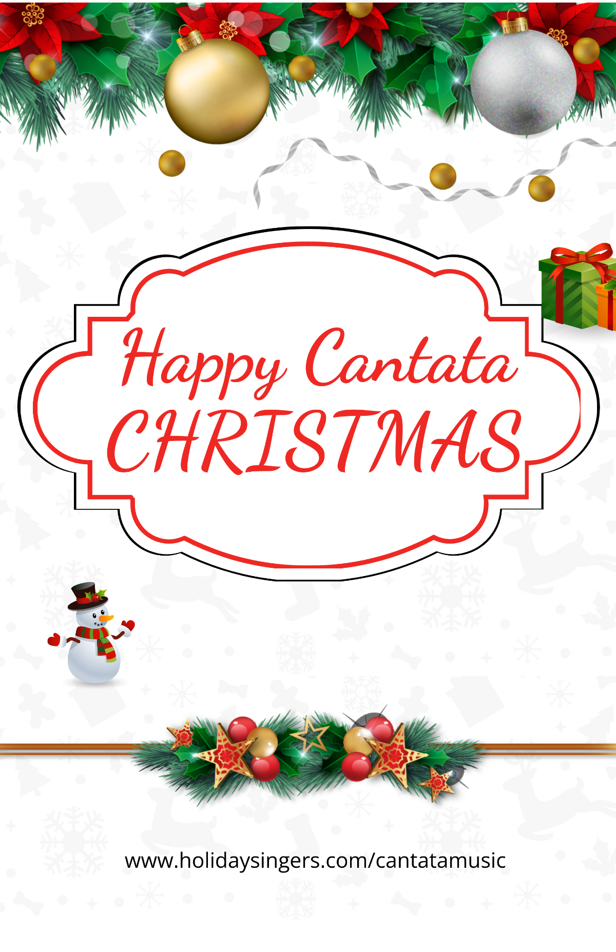 Cantata Christmas Poster Template