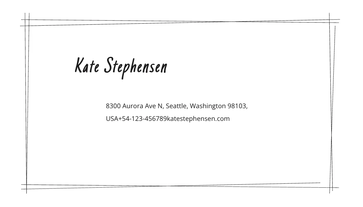 Free Chalkboard Teacher Business Card Template to Edit Online