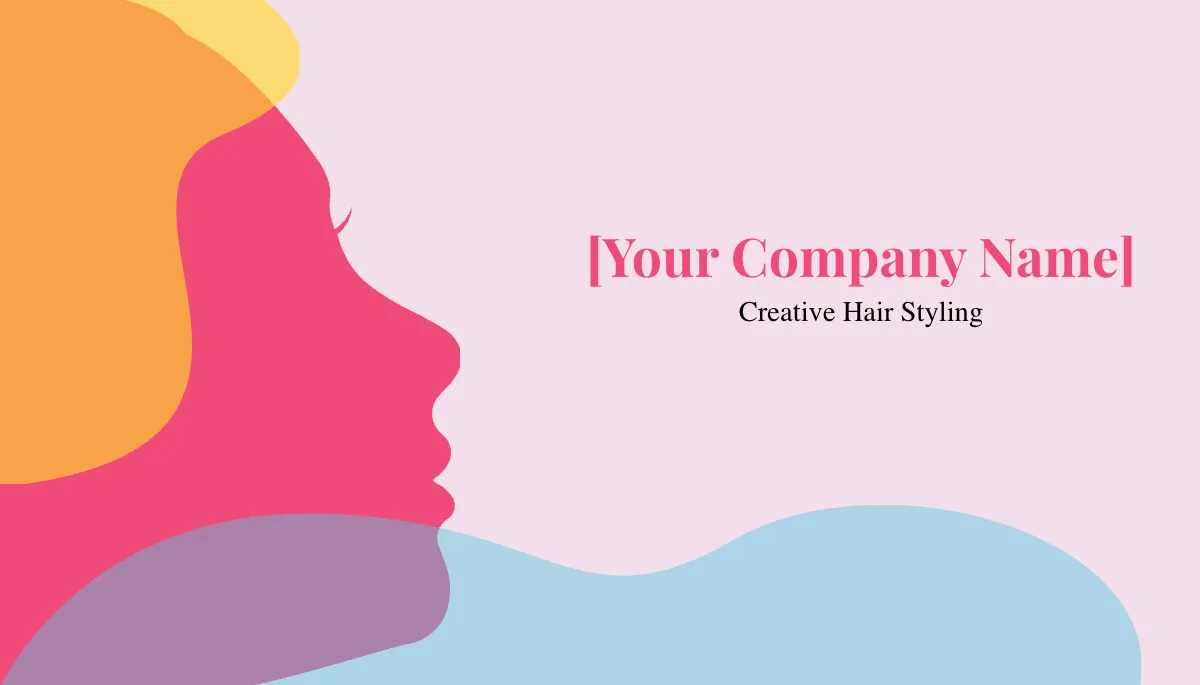 Free Creative Salon Business Card Template to Edit Online