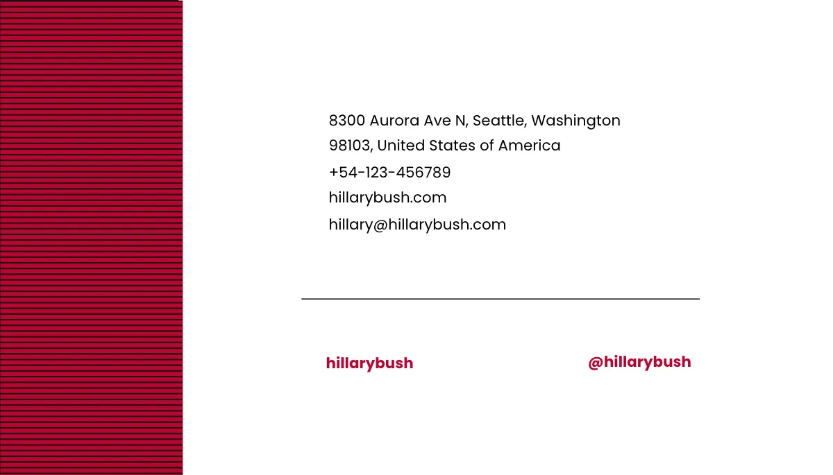 Free Hairdresser Business Card Template to Edit Online