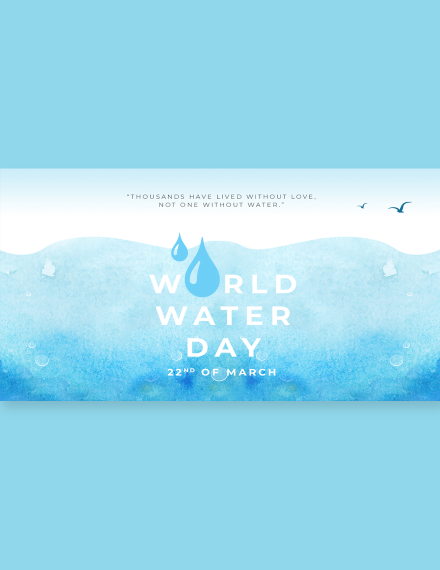 World Water Day Facebook Post Template