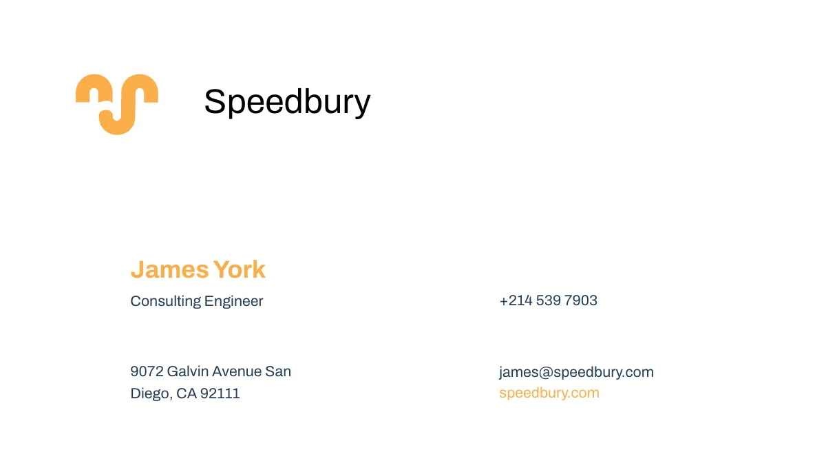 Free Consulting Engineer Business Card Template to Edit Online