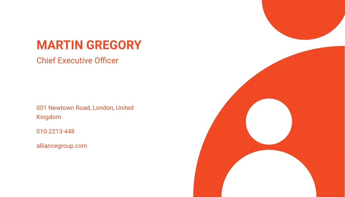 Free Modern CEO Business Card Template to Edit Online