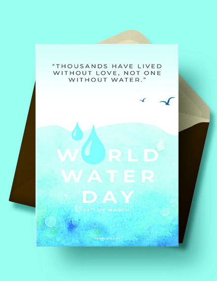World Water Day Greeting Card