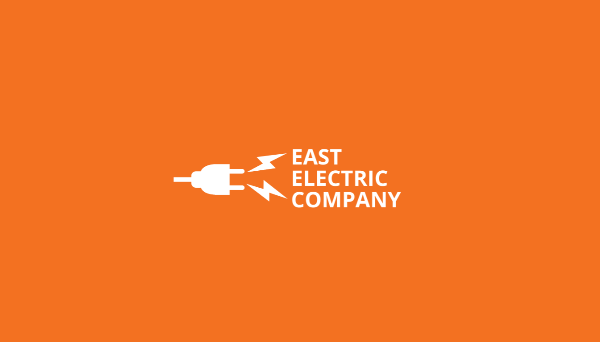 Modern Electrician Business Card