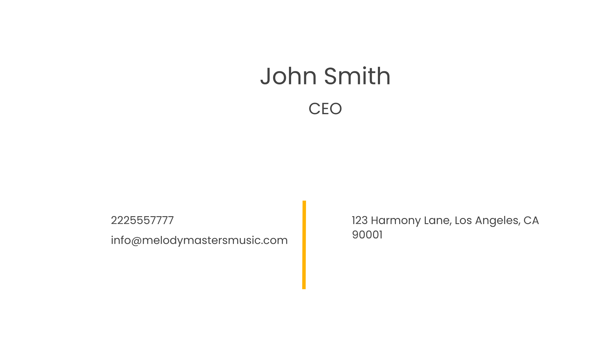 Free Music Band Business Card Template to Edit Online