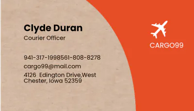Free Transport Business Card Template to Edit Online