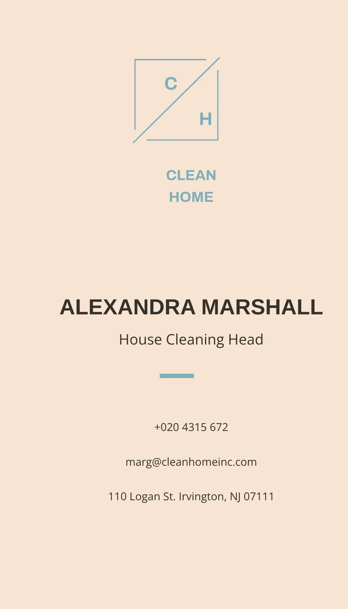 Free House Cleaning Business Card Template to Edit Online