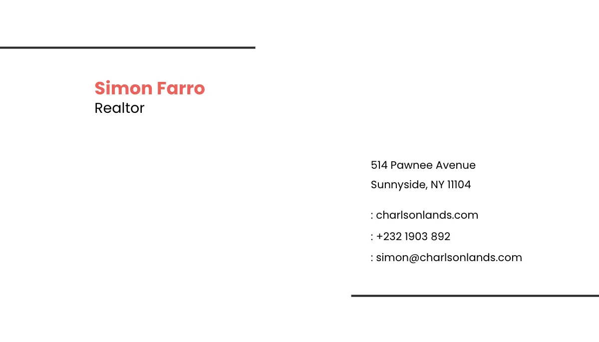 Free Modern Realtor Business Card Template to Edit Online