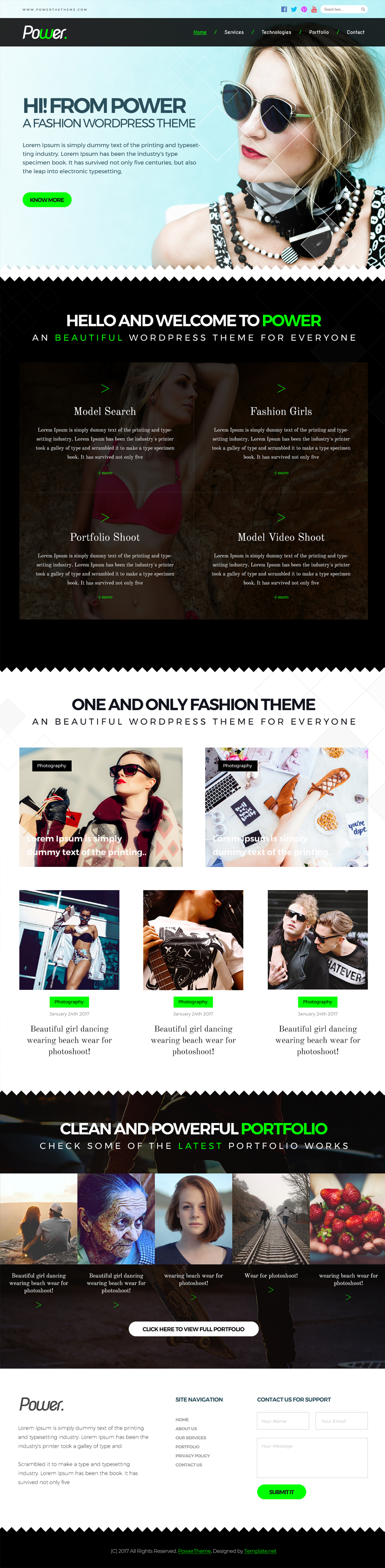 Free Fashion Photo Studio PSD Website Template