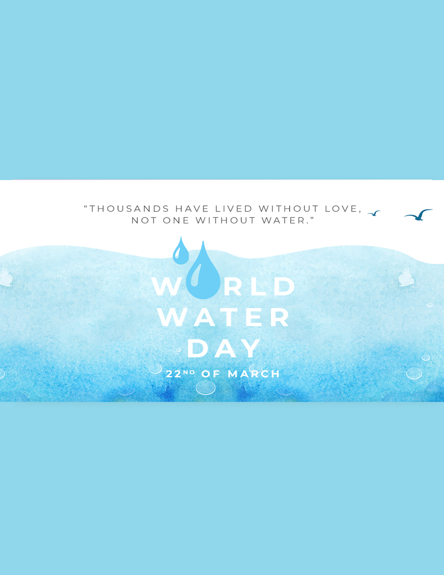 World Water Day Twitter Post Template