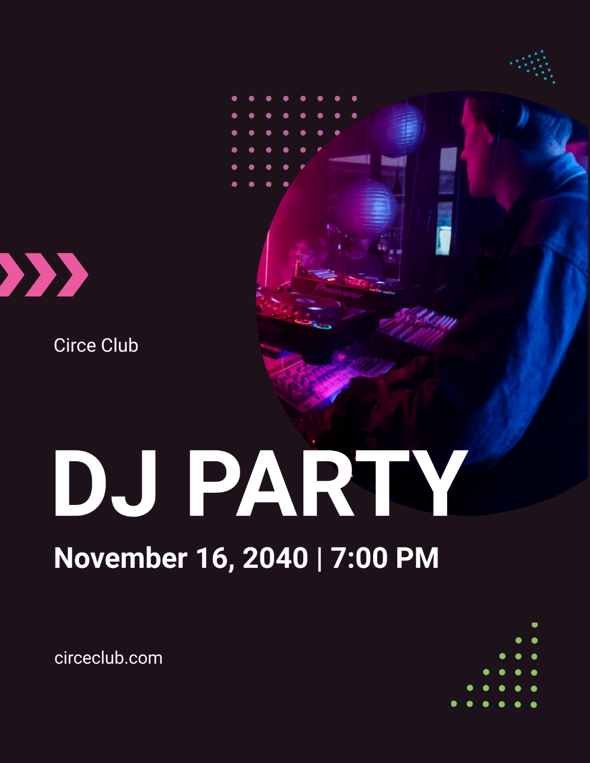 DJ Party Flyer Template - Edit Online & Download