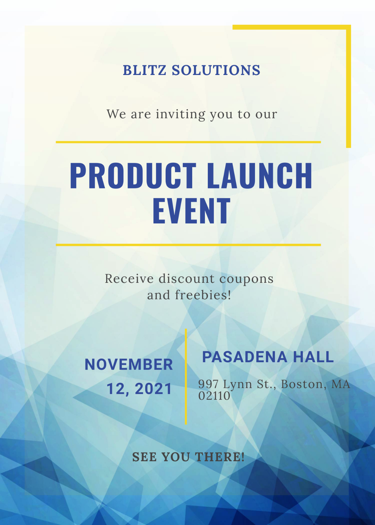 Product Launch Event Invitation Template - Edit Online & Download