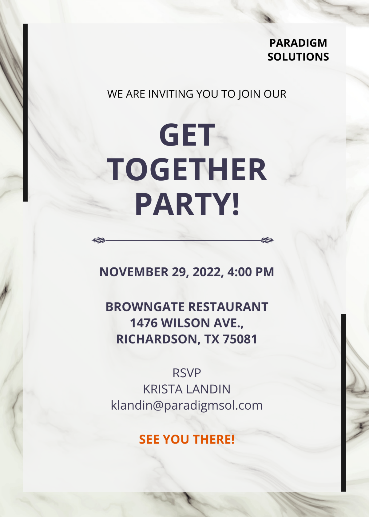 Free Get Together Invitation Template