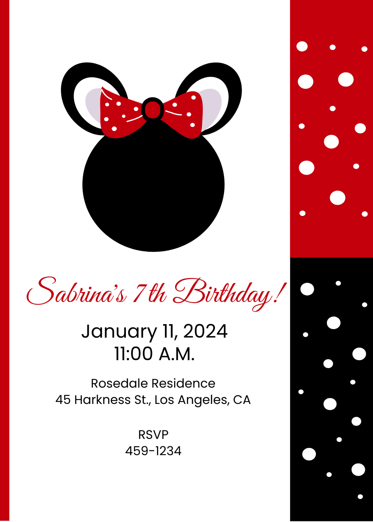 Free Minnie Mouse Invitations Free Minnie Mouse Invitations