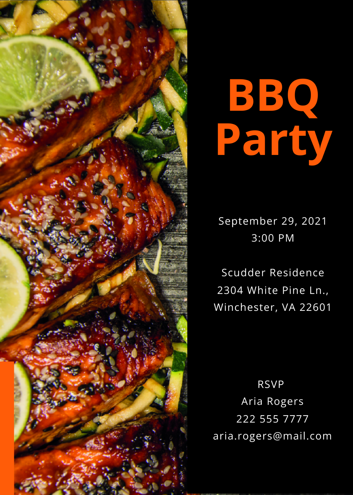 BBQ Party Invitation