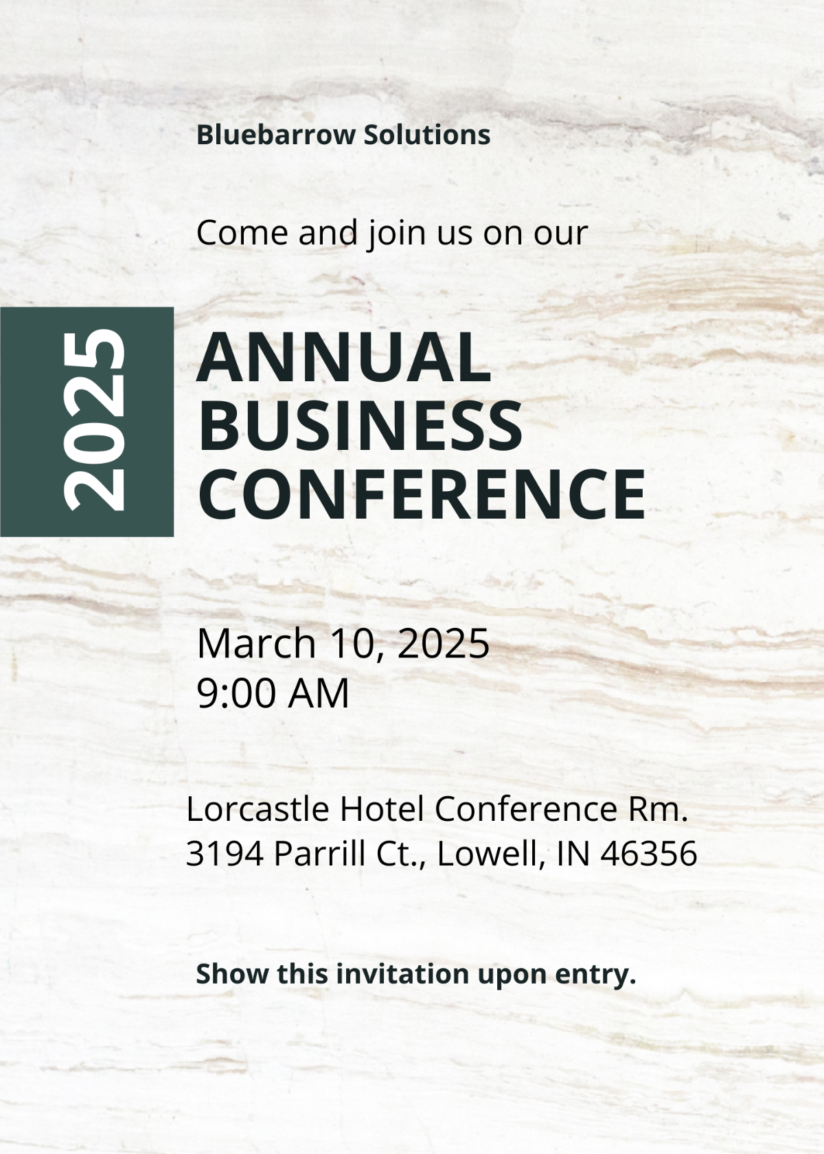 Business Conference Invitation