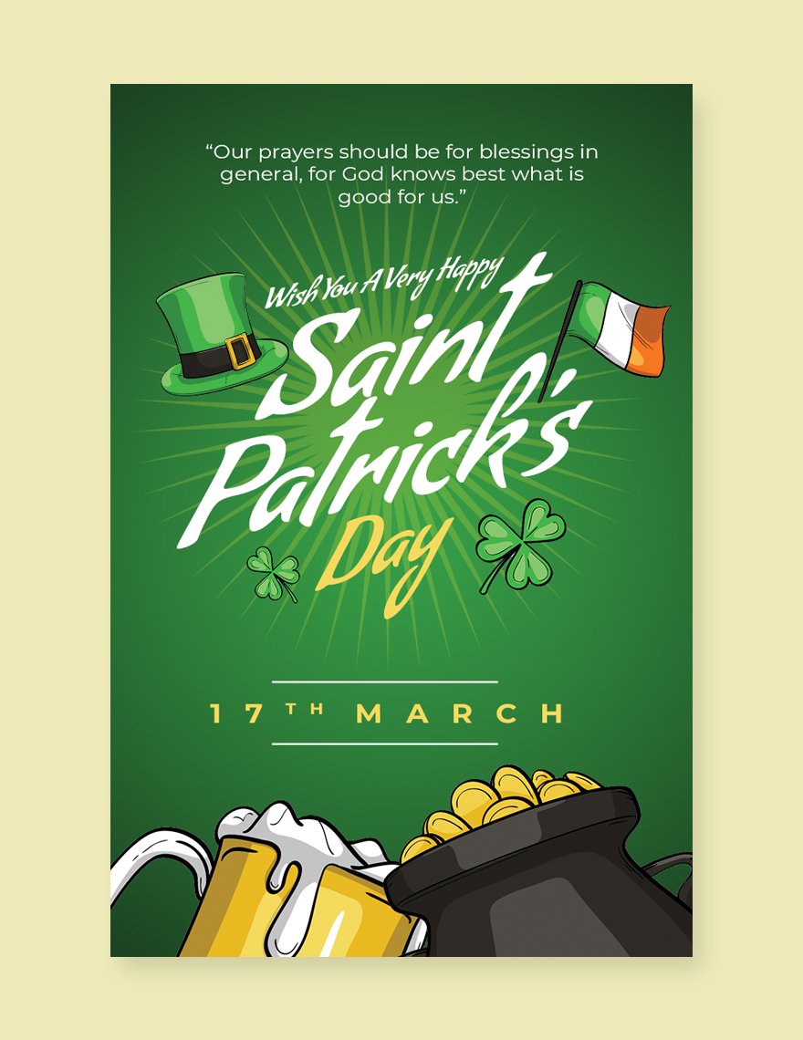 Saint Patrick's Day Pinterest Pin Template