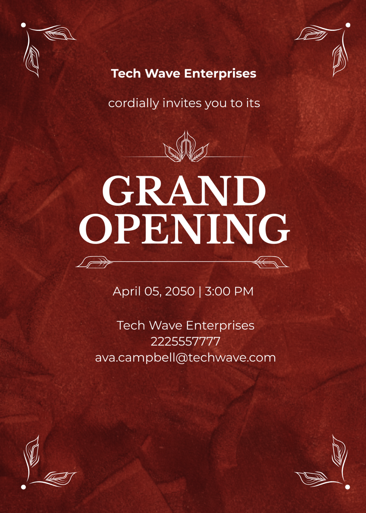 Grand Opening Invitation