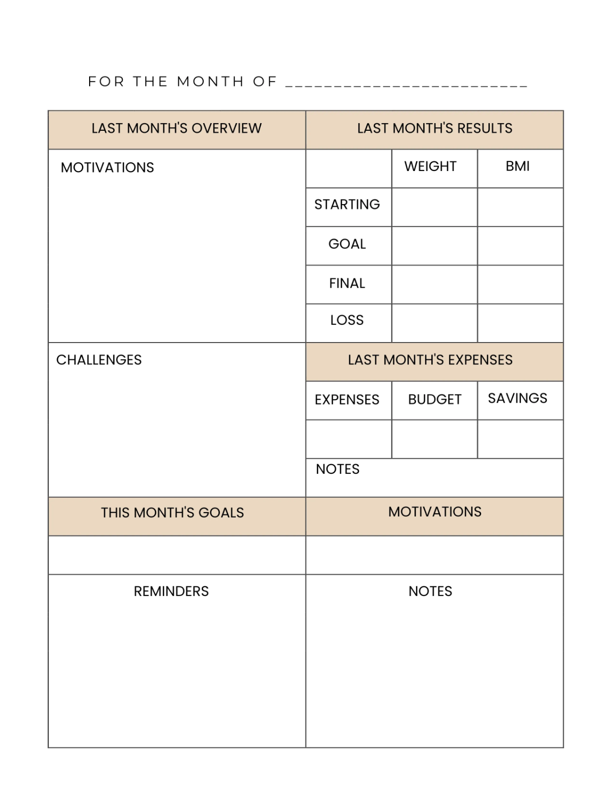 Free Diet Menu Planner Template to Edit Online