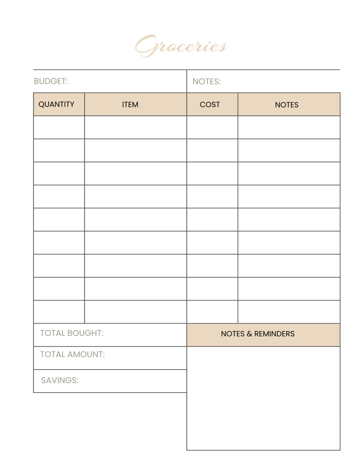 Free Diet Menu Planner Template to Edit Online