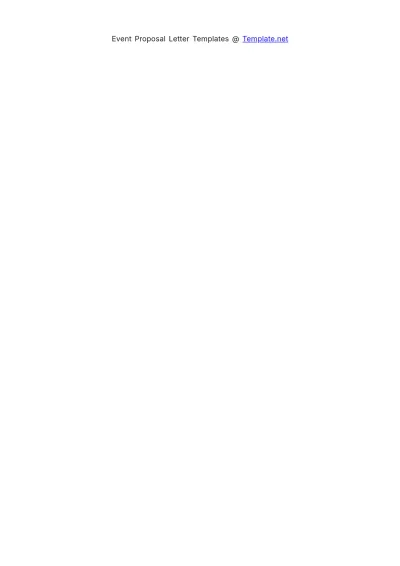 Free Event Management Proposal Letter Template to Edit Online