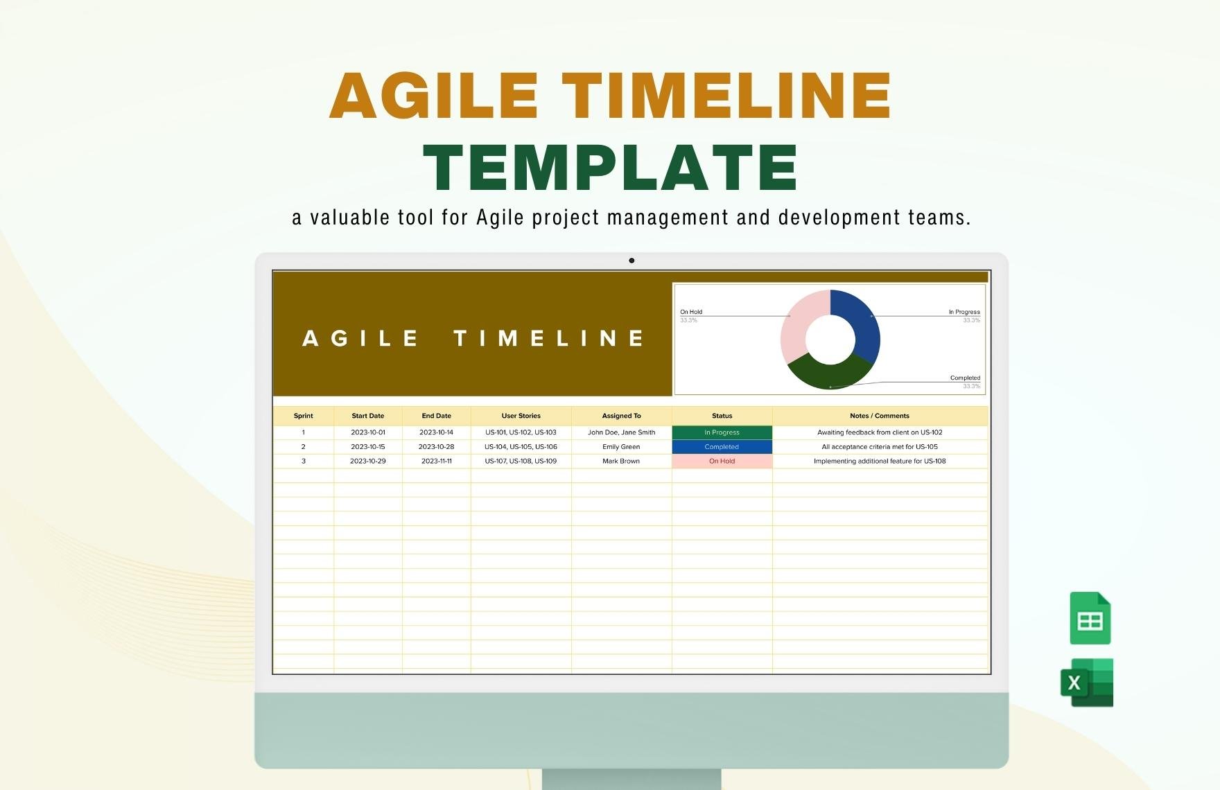 Agile Timeline Template
