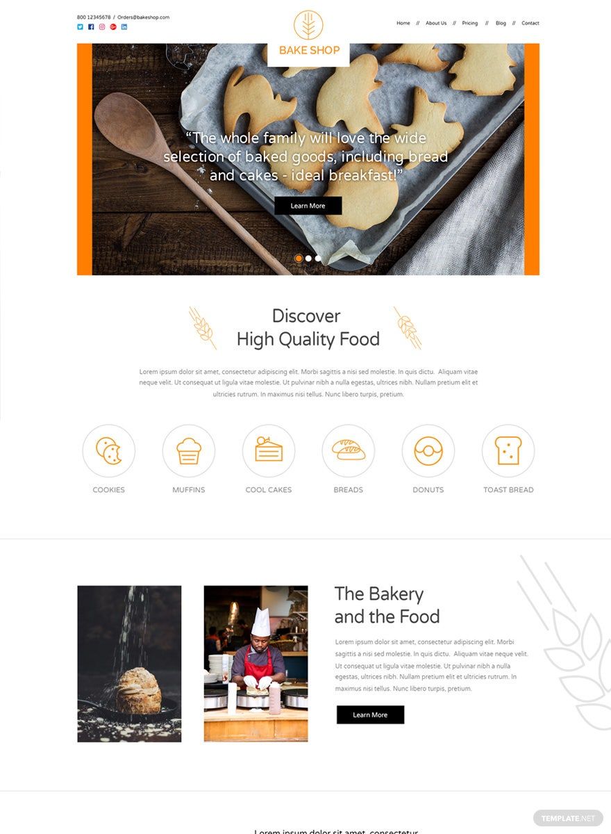 Bakery WordPress Theme/Template