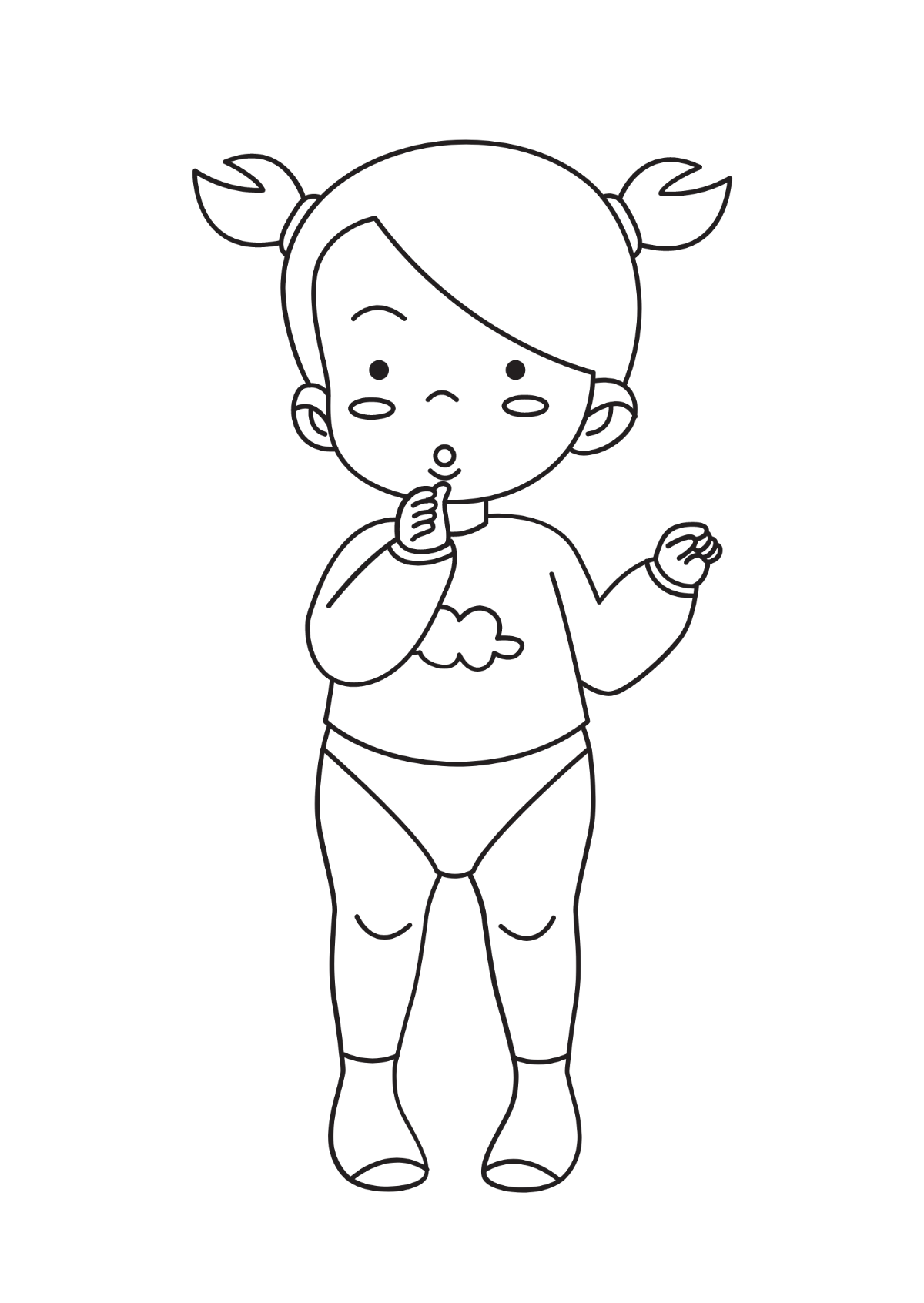 Baby Drawing Template
