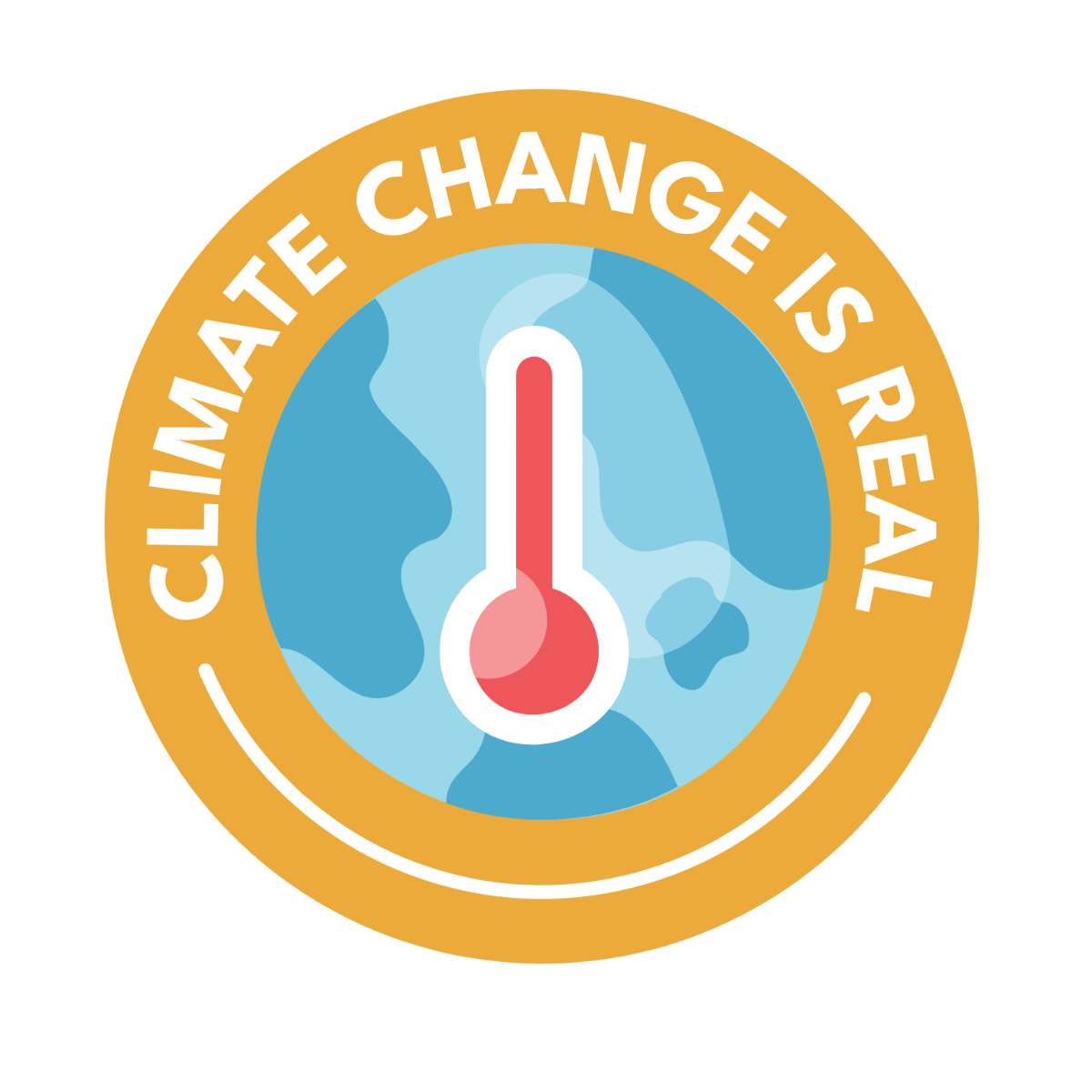 Climate Change Badge Template
