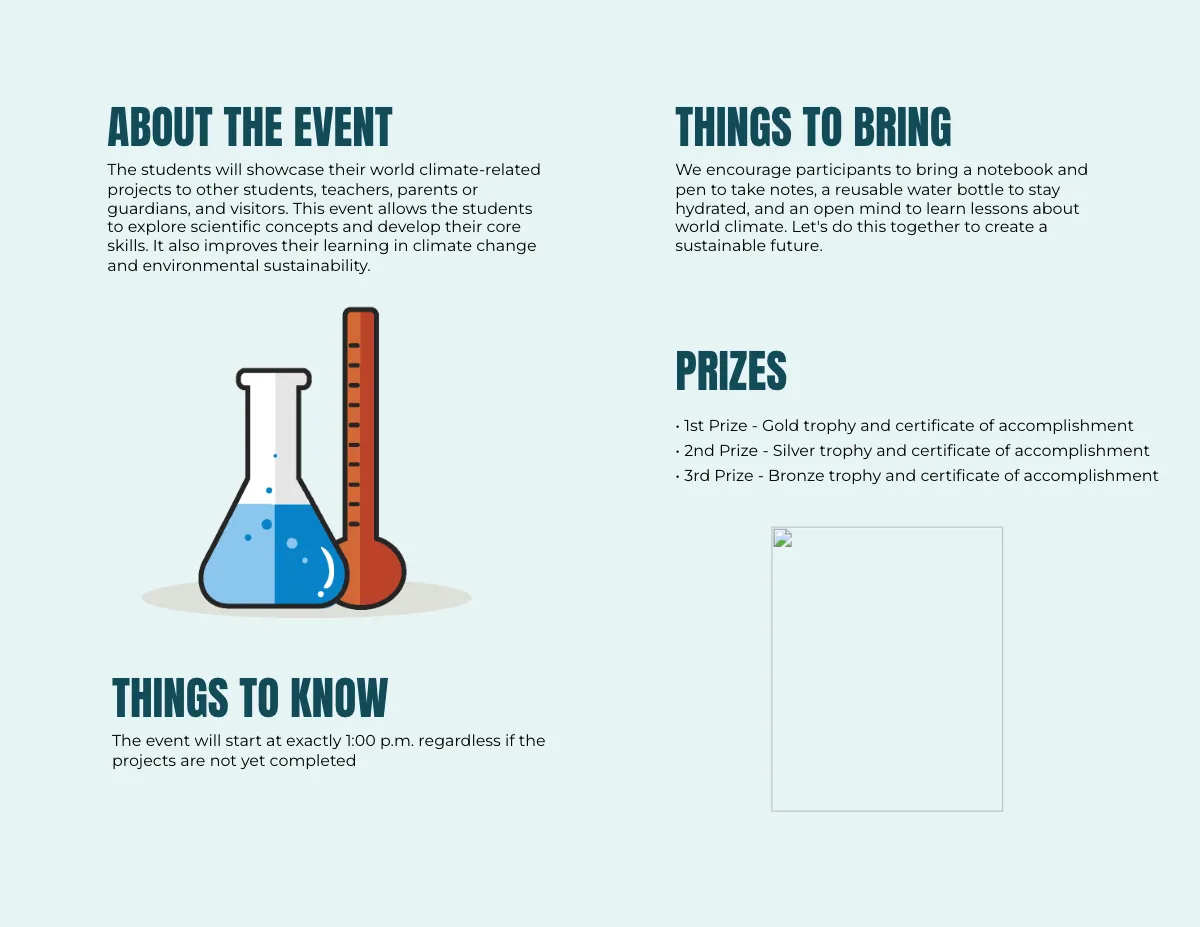 Free World Climate Brochure Template to Edit Online