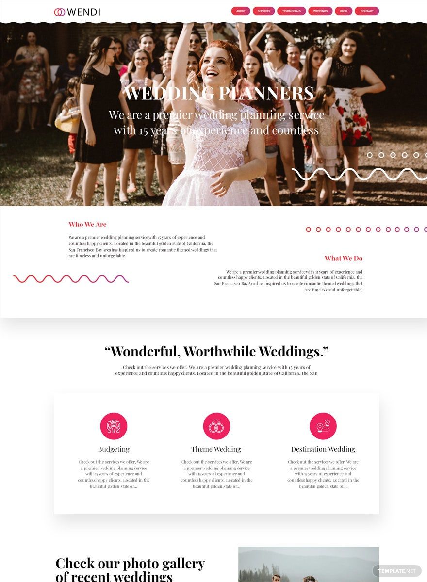 Wedding WordPress Theme/Template