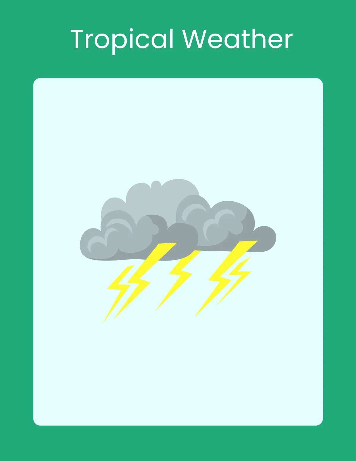 Free World Climate Flashcard Template to Edit Online