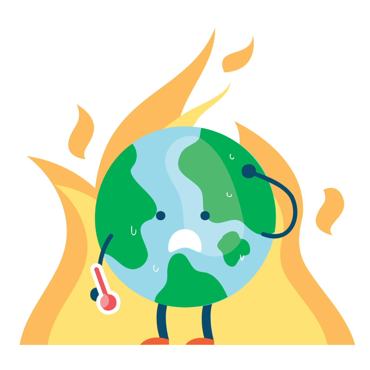 Climate Change Clipart Template
