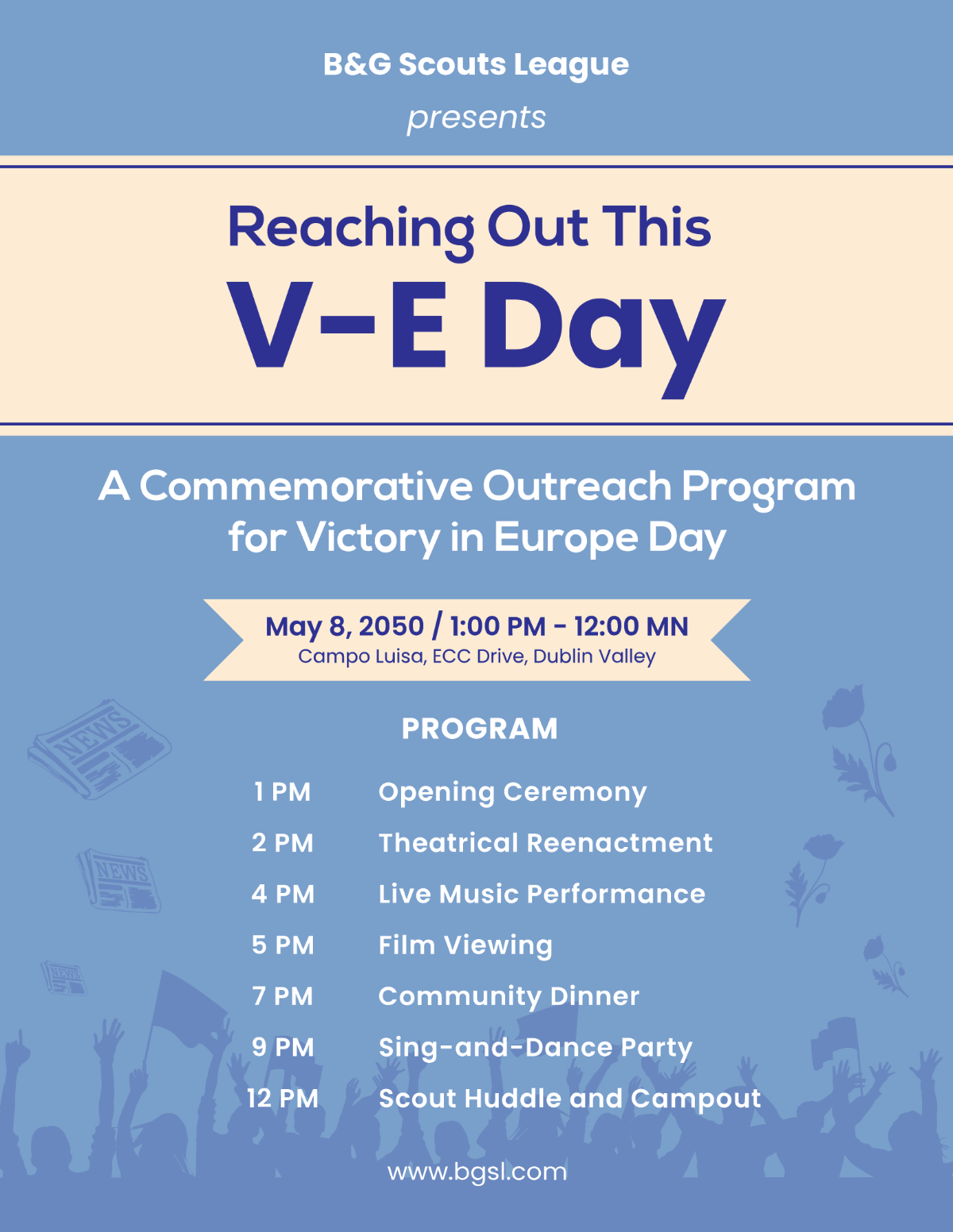 V-E Day Program Template