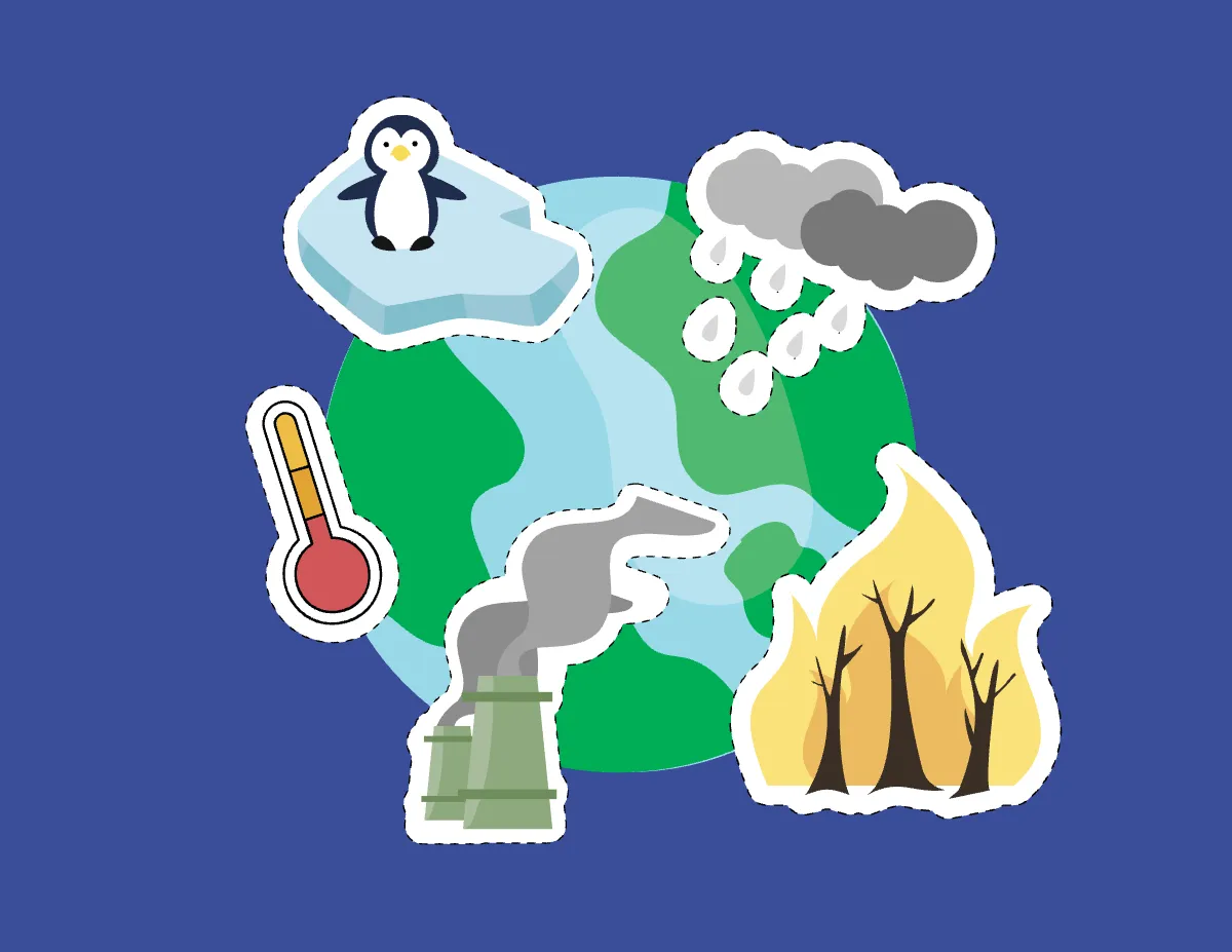 Free Climate Change Cutout Template to Edit Online