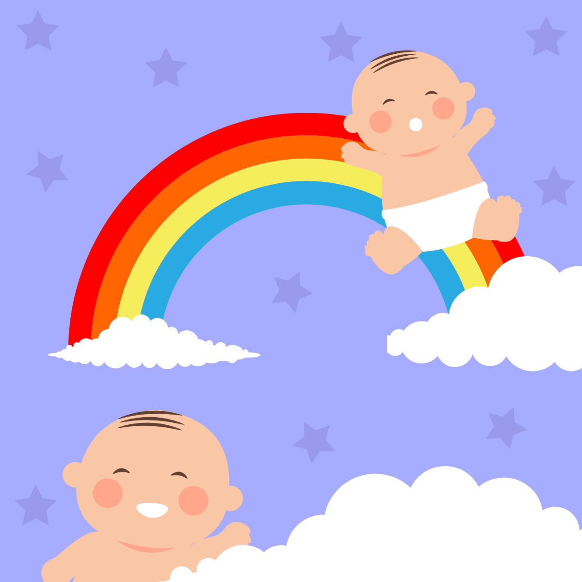 Free Baby Illustration Template