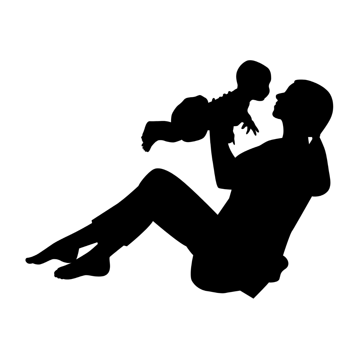 Free Baby Silhouette Template